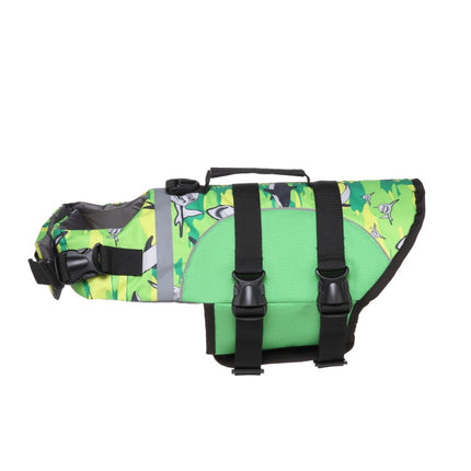 Dog Supplies Pet Swimwear Life Jackets, Size: M(JSY06 Green)-garmade.com