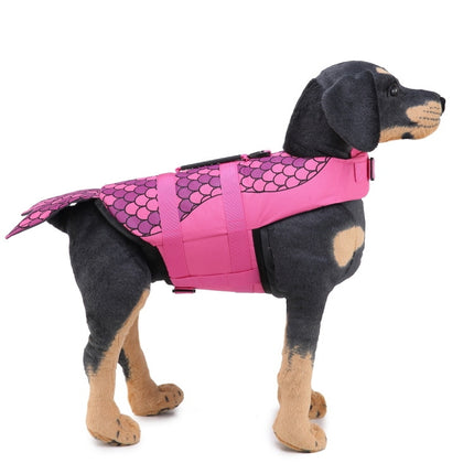 Dog Supplies Pet Swimwear Life Jackets, Size: M(JSY04 Rose Red)-garmade.com