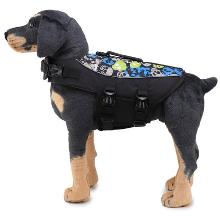 Dog Supplies Pet Swimwear Life Jackets, Size: L(JSY08 Black)-garmade.com