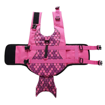 Dog Supplies Pet Swimwear Life Jackets, Size: L(JSY04 Rose Red)-garmade.com