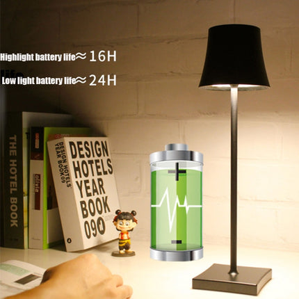 BC963B LED Student Eye Protection Table Lamp Bar Atmosphere Lamp Baby Feeding Bedside Lamp(Black)-garmade.com