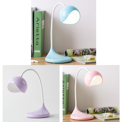 8012 USB Desk Lamp Student LED Study Lamp Bedroom Bedside Lamp(Purple)-garmade.com