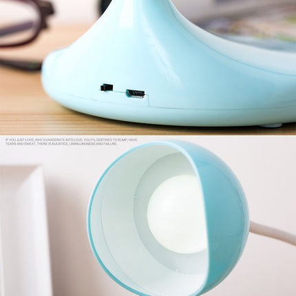 8012 USB Desk Lamp Student LED Study Lamp Bedroom Bedside Lamp(Blue)-garmade.com