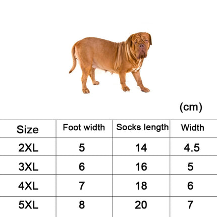 Pet Socks Cotton Anti-Scratch Breathable Foot Cover, Size: 2XL(Brown)-garmade.com
