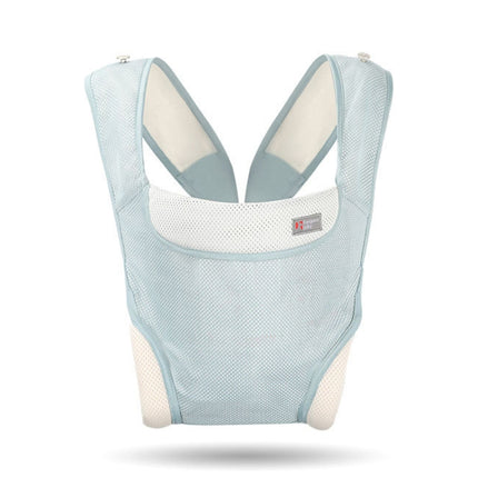 Kangaroo Baby Portable Multifunctional Baby Carrier Front Hold Baby Breathable Carrier(Lake Blue)-garmade.com