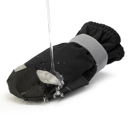 Pet Waterproof Non-Slip Wear-Resistant Snow Boots Four Seasons Dog Shoes, Size: 7(Orange)-garmade.com