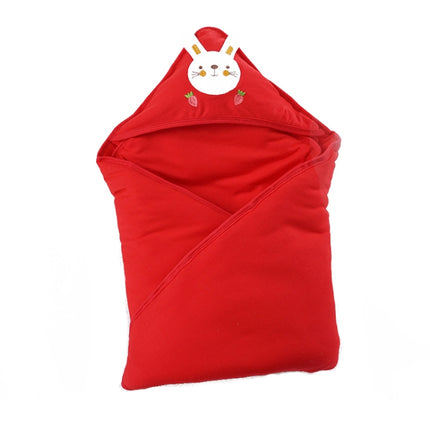 85x85 300g Baby Cotton Soft Swaddling Quilt Thickness Optional(Red)-garmade.com