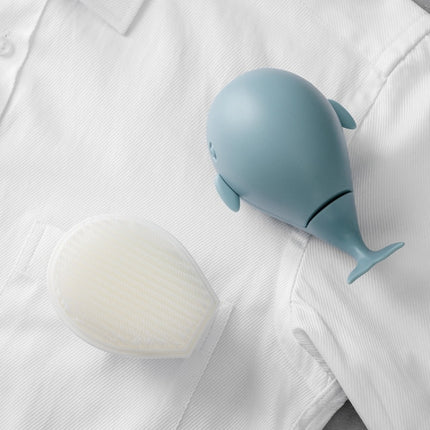 3 PCS Little Whale Washing And Shoe Brushes Household Cleaning Brushes That Do Not Shed Hair Nor Damage Clothes(White)-garmade.com