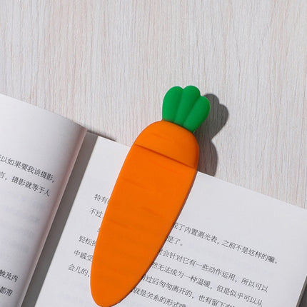 2 PCS Carrot Shape Bookmark Fun Reading Book Page Folder Pager-garmade.com
