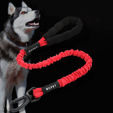 HCPET Dog Traction Rope Pet High-Elastic Explosion-Proof Elastic Rope, Length: 75cm(Black)-garmade.com