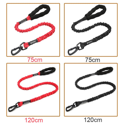 HCPET Dog Traction Rope Pet High-Elastic Explosion-Proof Elastic Rope, Length: 75cm(Red)-garmade.com