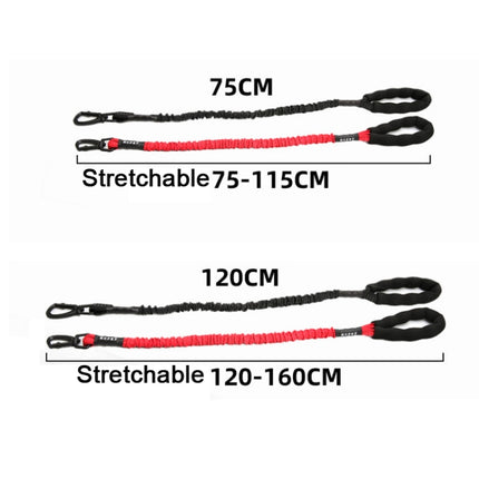 HCPET Dog Traction Rope Pet High-Elastic Explosion-Proof Elastic Rope, Length: 120cm(Black)-garmade.com