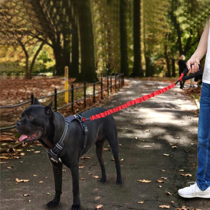 HCPET Dog Traction Rope Pet High-Elastic Explosion-Proof Elastic Rope, Length: 120cm(Black)-garmade.com