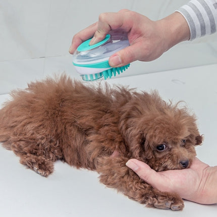 Pet Bath Brush Dog Massage Cleaning And Beauty Products(Green)-garmade.com