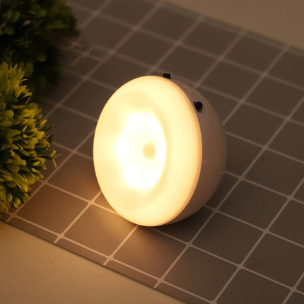 XYD-1001 Intelligent Human Body Induction + Light Sensor LED Night Light Desk Lamp Corridor Wall Lamp(White+Yellow Light)-garmade.com