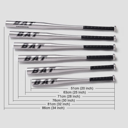 Aluminium Alloy Baseball Bat Of The Bit Softball Bats, Size:25 inch(63-64cm)(White)-garmade.com