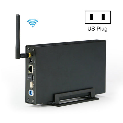 Blueendless 3.5 inch Mobile Hard Disk Box WIFI Wireless NAS Private Cloud Storage( US Plug)-garmade.com