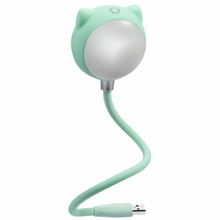 L3 USB Bluetooth Speaker Eye Protection Desk Light Bedroom Bedside Lamp(Green)-garmade.com