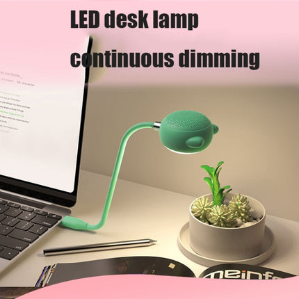 L3 USB Bluetooth Speaker Eye Protection Desk Light Bedroom Bedside Lamp(Black)-garmade.com