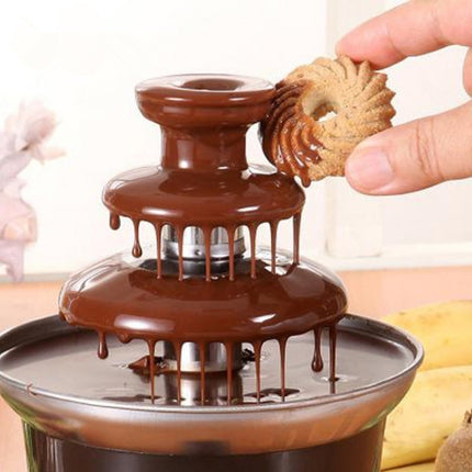Mini Fountain Creative Design Chocolate Heating Fondue Machine, EU Plug-garmade.com