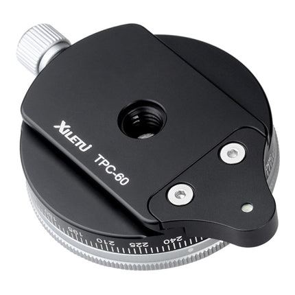 Xiletu TPC60 360 Degree Rotating Panoramic Head Tripod Holder SLR Camera Base Plate-garmade.com
