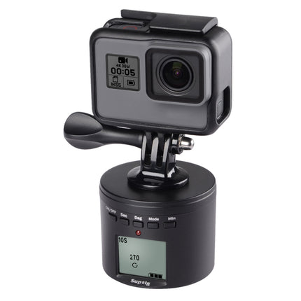 Suptig RSX-350 360 Degree Panoramic-Head Power-driven Time Lapse Stabilizer Tripod Adapter Turntable Mount for GoPro HERO9 /8 /7 /6 /5 /5 Session /4 Session /4 /3+ /3 /2 /1, Xiaoyi and Other Action Cameras-garmade.com
