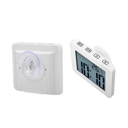 Waterproof Wall Clock LCD Bathroom Clock Kitchen Electronic Alarm Clock-garmade.com