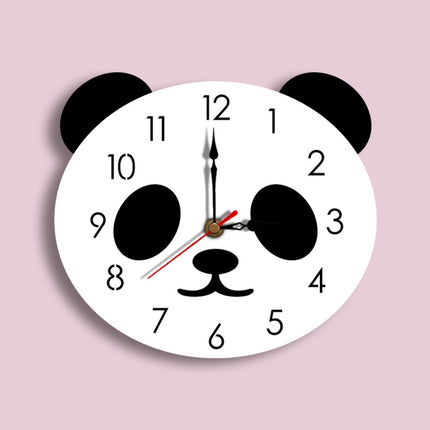 Cartoon Wall Clock Acrylic Clock Panda Simple Home Wall Clock-garmade.com