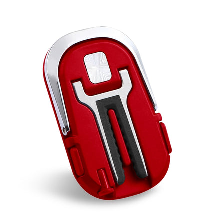 3 PCS Creative Car Phone Holder Car Multi-Function Air Outlet Navigation Ring Bracket( Red)-garmade.com