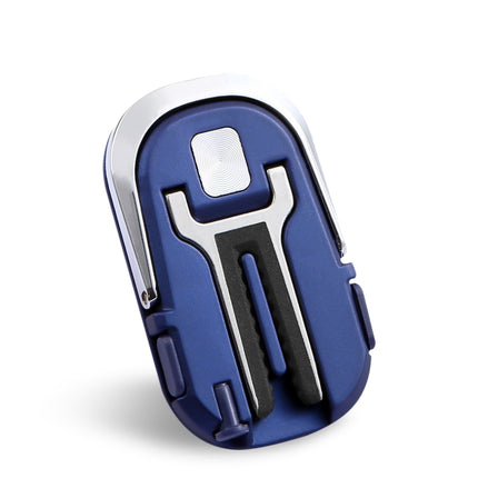 3 PCS Creative Car Phone Holder Car Multi-Function Air Outlet Navigation Ring Bracket(Blue)-garmade.com