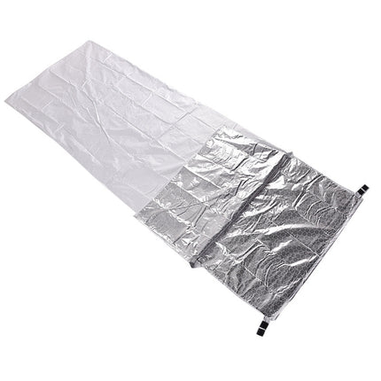 Outdoor Hiking Camping Heat-Reflective Thermal Insulation Sleeping Bag Emergency Blanket Single Envelope 200 x 72cm (Silver Gray)-garmade.com
