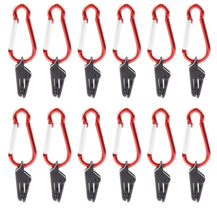 20 PCS Camping Tent Windproof Fixing Clip Outdoor Barbecue Canopy Tarp Fixed Pull Point Clip-garmade.com