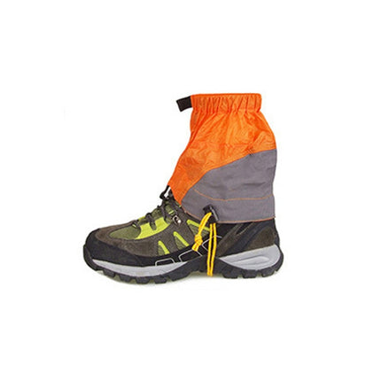 Outdoor Dust-Proof and Dirt-Proof Foot Cover Lightweight Silicone-Coated Nylon Waterproof Snow Cover(Orange)-garmade.com