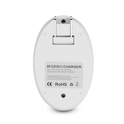 9V L-ion Rechargeable Battery 6F22 9V Lithium Batteries Charger(US Plug)-garmade.com