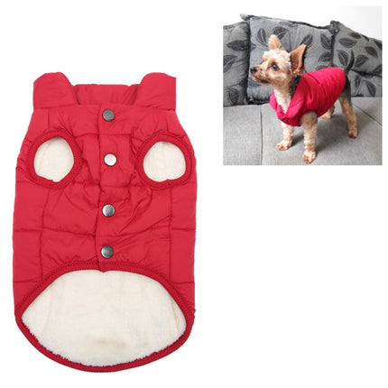 Winter Pet Coat Clothes for Dogs Winter Clothing Warm Dog Clothes, Size:XXXL(Red)-garmade.com