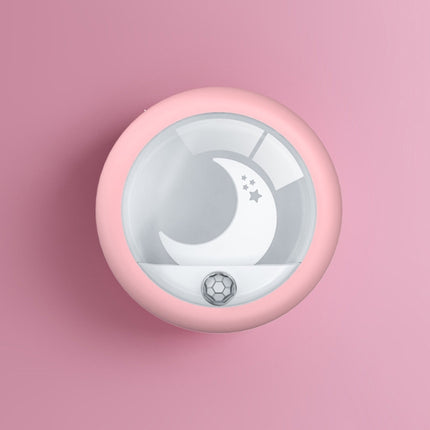 D3 Moon Infrared Sensor Light Bedroom USB Bedside Atmosphere Night Light(Pink)-garmade.com