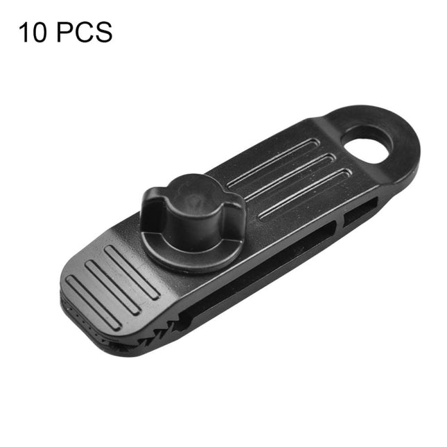 10 PCS Outdoor Camping Canopy Windproof Clip Tent Additional Pull Point Plastic Clip Rainproof Tarp Fixing Clip, Colour: B Clip-garmade.com
