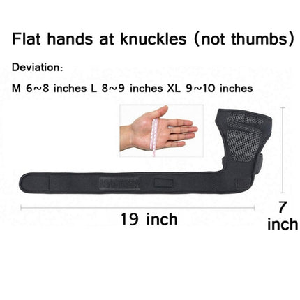 Half-Finger Sports Gloves Non-Slip Silicone Fitness Equipment Gloves Sports Compression Wristbands, Specification: XL （Black）-garmade.com