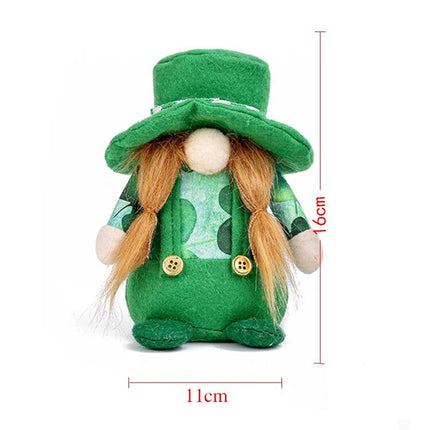 St. Patrick Day Faceless Doll Party Decoration Props Doll Ornament(Beard)-garmade.com