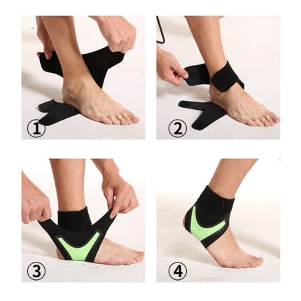 Neoprene Sports Ankle Support Ankle Compression Fixed Support Protective Strap, Specification: Left Foot (Purple)-garmade.com