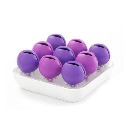 Creative Large Blossoming Cosmetics Desktop Sundries Storage Box(Grape Purple)-garmade.com