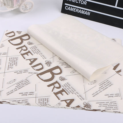 2 Packs Cake Greaseproof Paper Baking Packaging Plate Paper Hamburger Paper, Colour: Classical Newspaper-garmade.com