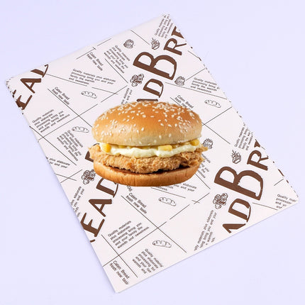 2 Packs Cake Greaseproof Paper Baking Packaging Plate Paper Hamburger Paper, Colour: Classical Newspaper-garmade.com