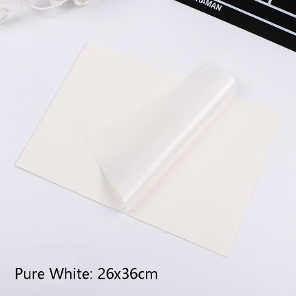 2 Packs Cake Greaseproof Paper Baking Packaging Plate Paper Hamburger Paper, Colour: Pure White-garmade.com