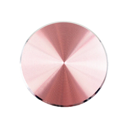 10 PCS CD Texture Aluminum Alloy Magnetic Sheet Magnetic Patch Set For Car Phone Holder, With Alcohol Cotton Sheet And Protective Film(Rose Gold)-garmade.com