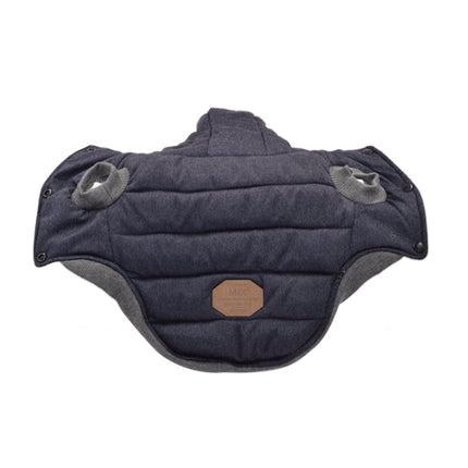 Winter Padded Coat Super Warm and Soft Cotton Jacket for Pet Dog, Size:S(Blue)-garmade.com