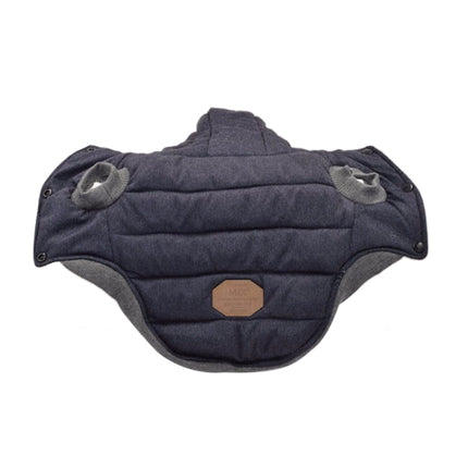 Winter Padded Coat Super Warm and Soft Cotton Jacket for Pet Dog, Size:L(Blue)-garmade.com