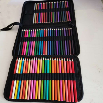 72 Color Hexagon Oily Colored Pencil Handbag Set-garmade.com