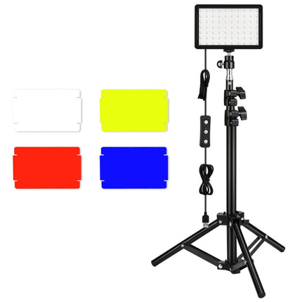 10W 1.2m Retractable Live Broadcast Bracket Fill Light With 4 Color Filters-garmade.com