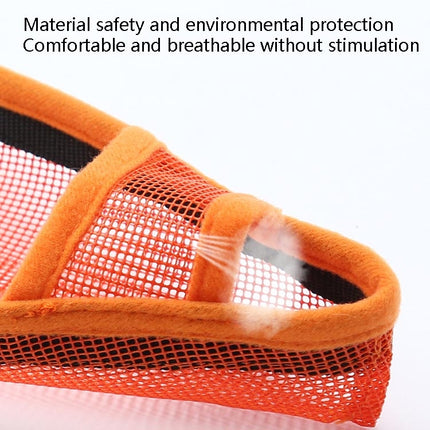 Dog Mouth Cover Anti-Bite Mesh Dog Mouth Cover Medium And Large Dogs Anti-Drop Mask XXS(Orange)-garmade.com